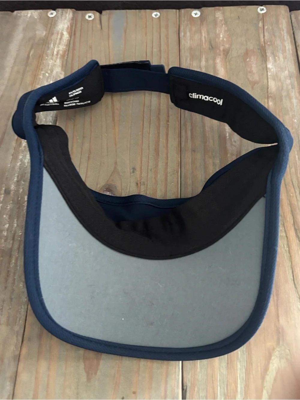 adidas adizero Clima cool Navy Visor with Light Blue Logo